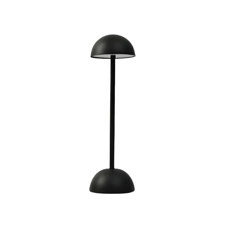 Verthara Sleek Iron Design Rechargeable Table Lamp Black