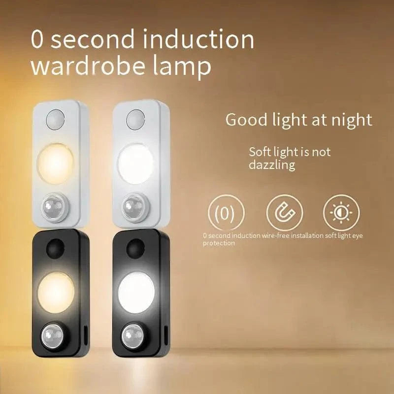 Verthara Smart LED Motion Sensor Night Light - Rechargeable Wireless Indoor Light for Bedroom, Hallway, and Cabinets