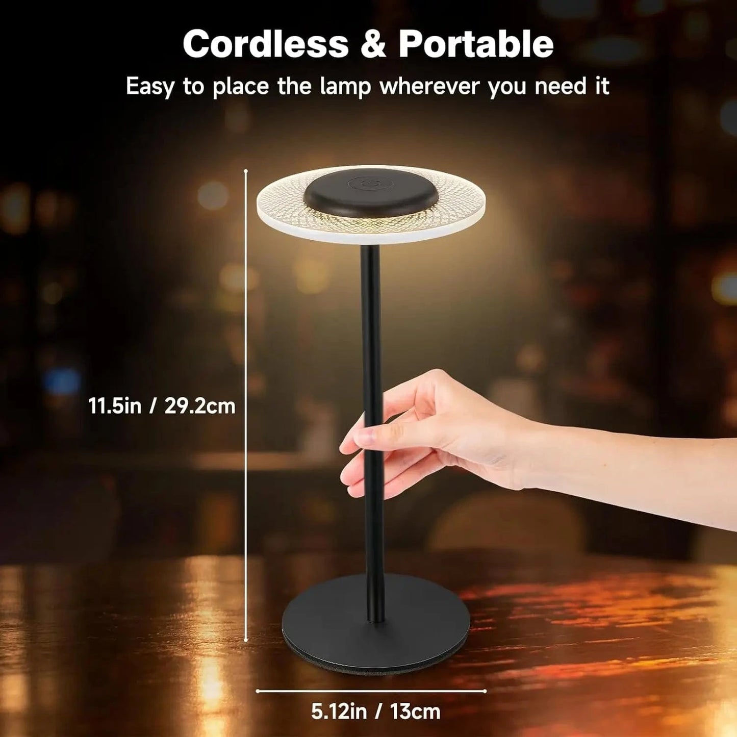 Verthara Smart RGB LED Rechargeable Table Lamp