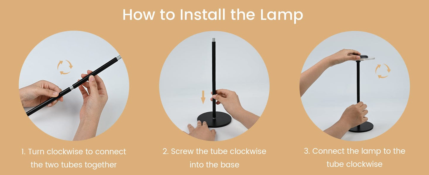 Verthara Smart RGB LED Rechargeable Table Lamp