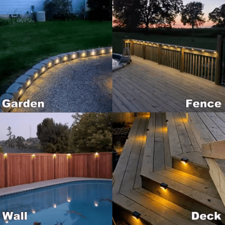 Verthara Solar Deck Lights - Outdoor Step Lighting