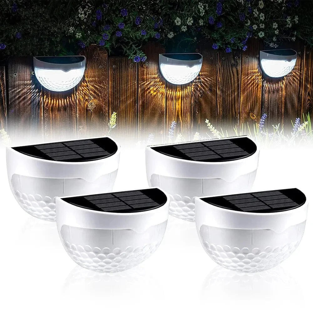 Verthara Solar Fence Light - 6 LED - Auto On/Off with Light Sensor