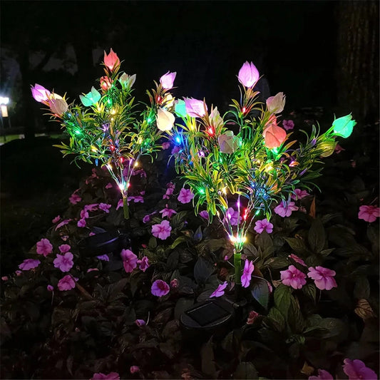 Verthara Solar Flower Tree Light - 42 LED Gardenia Lamp
