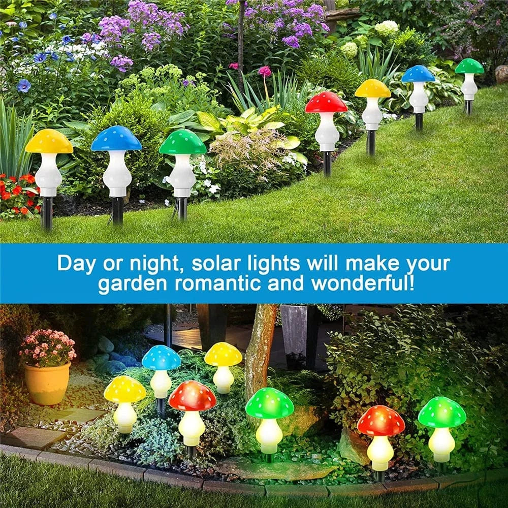 Verthara Solar Garden Light Mushroom