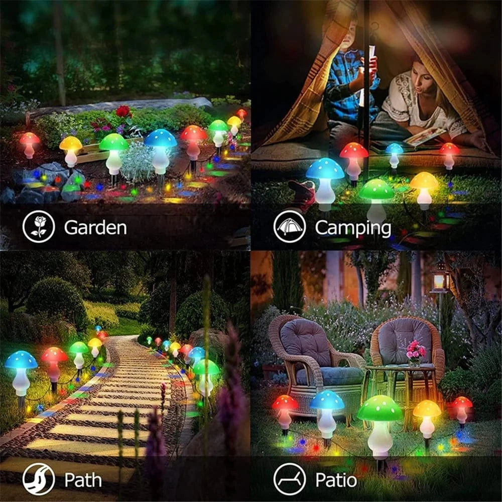 Verthara Solar Garden Light Mushroom