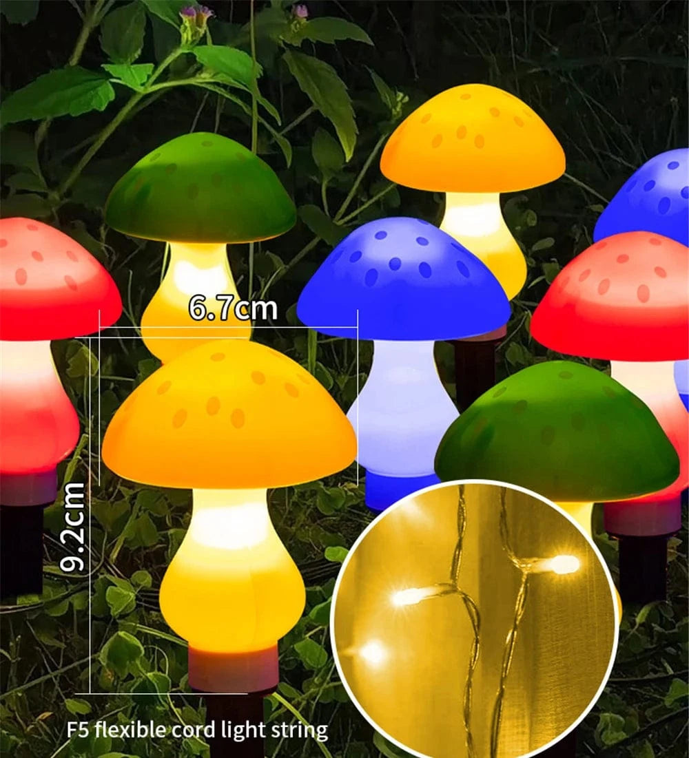 Verthara Solar Garden Light Mushroom