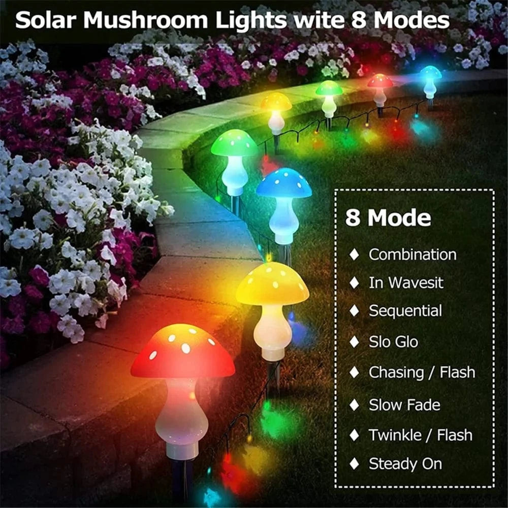 Verthara Solar Garden Light Mushroom