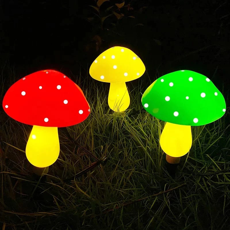 Verthara Solar Garden Light Mushroom 3 in 1 mushroom