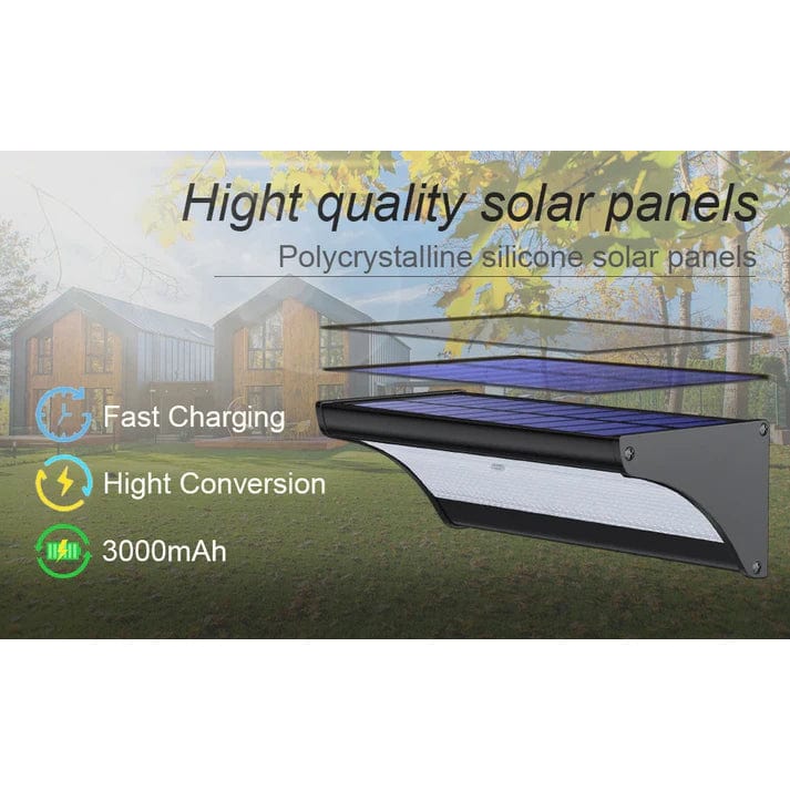 Verthara Solar Garden Wall Lights - Motion Sensor LED