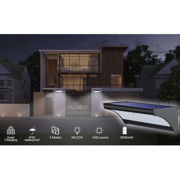 Verthara Solar Garden Wall Lights - Motion Sensor LED