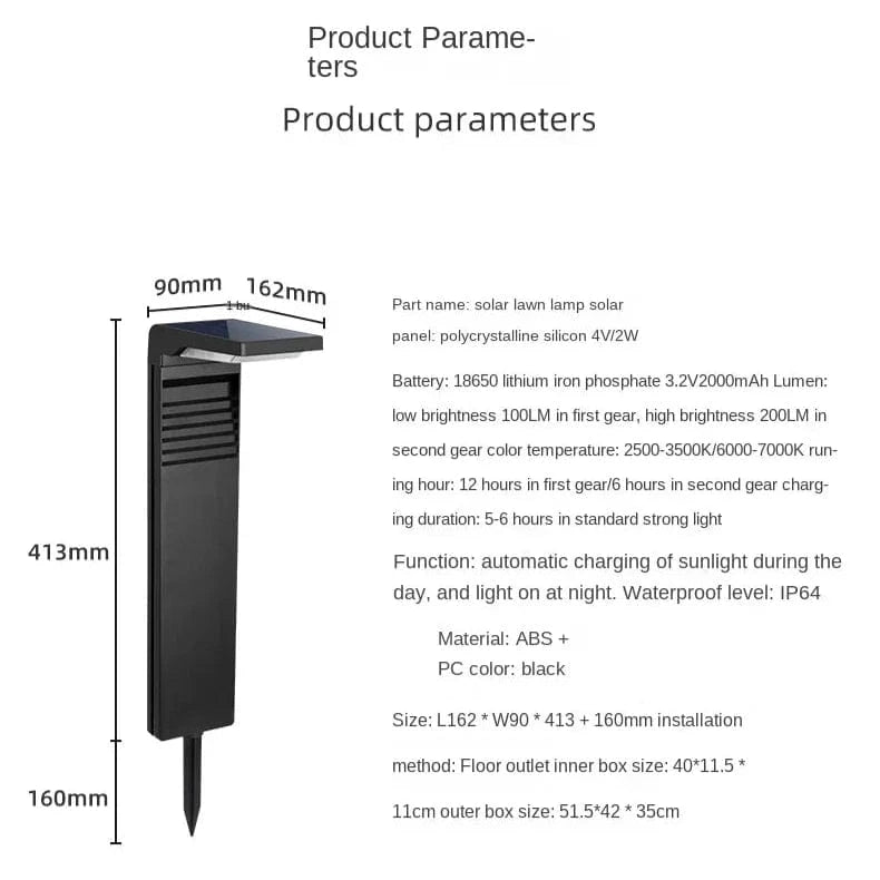 Verthara Solar Lawn Light