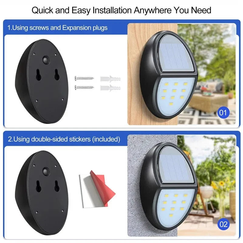 Verthara Solar LED Deck Lights – Waterproof Outdoor Stair Step Lights with 10 Bright LEDs for Garden and Pathway Illumination