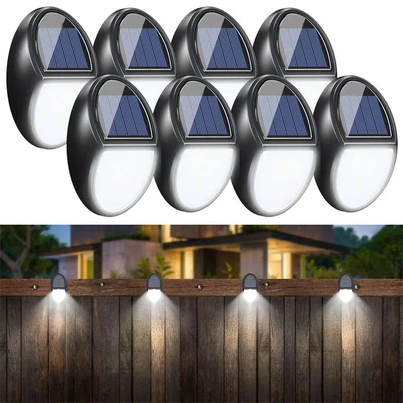 Verthara Solar LED Deck Lights – Waterproof Outdoor Stair Step Lights with 10 Bright LEDs for Garden and Pathway Illumination