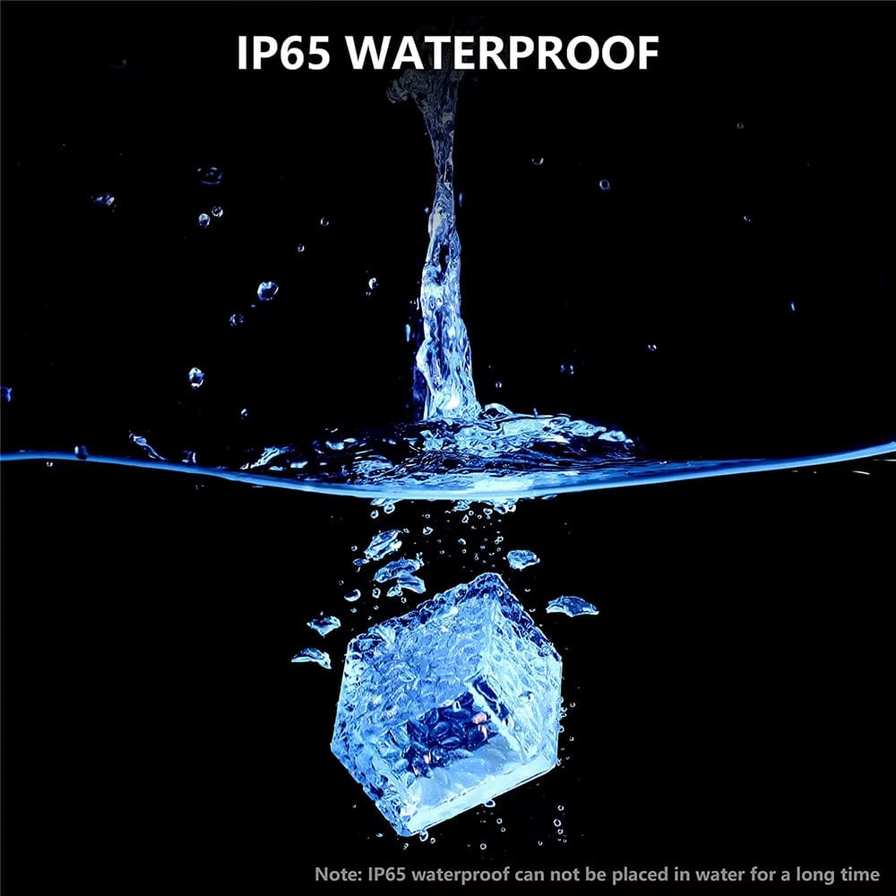 Verthara Solar LED Garden Brick Light – Waterproof – Rechargeable – Outdoor Lighting - Decorative Colour Options - Soft Ambient Illumination