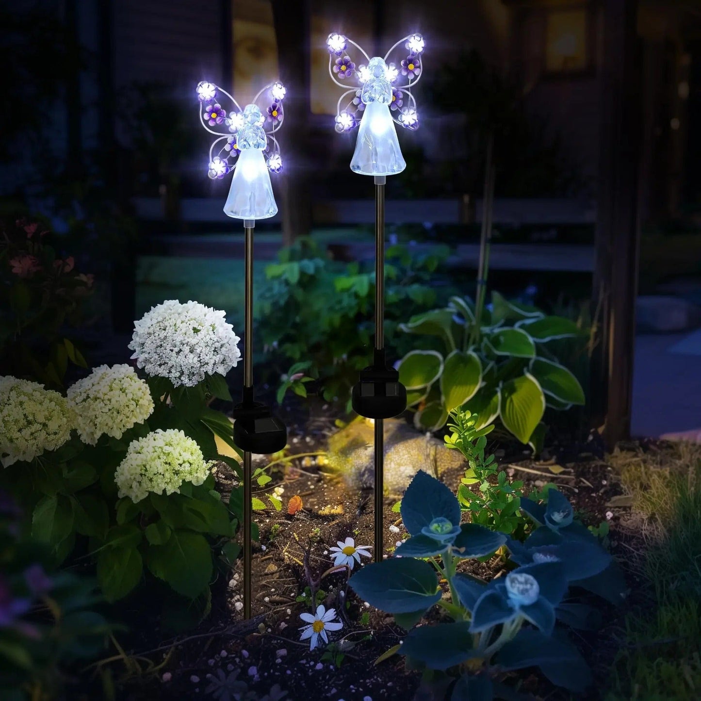 Verthara Solar LED Garden Light - Angel Design - Waterproof - Outdoor Decorative - Automatic On/Off - Durable Stainless Steel