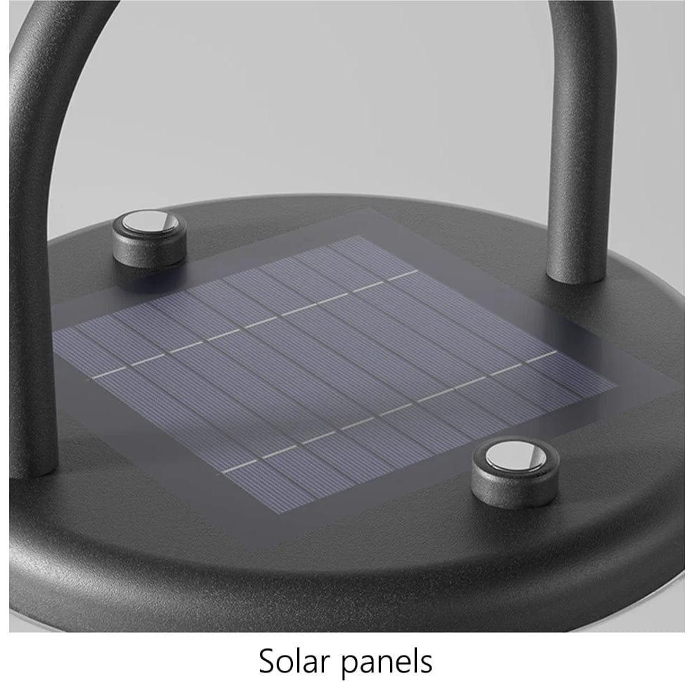 Verthara Solar LED Hanging Lantern - Waterproof - USB Rechargeable - Three Lighting Modes - Ideal For Outdoor - Garden - Patio - Camping