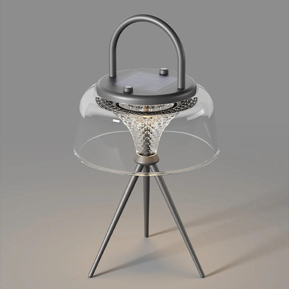 Verthara Solar LED Hanging Lantern - Waterproof - USB Rechargeable - Three Lighting Modes - Ideal For Outdoor - Garden - Patio - Camping