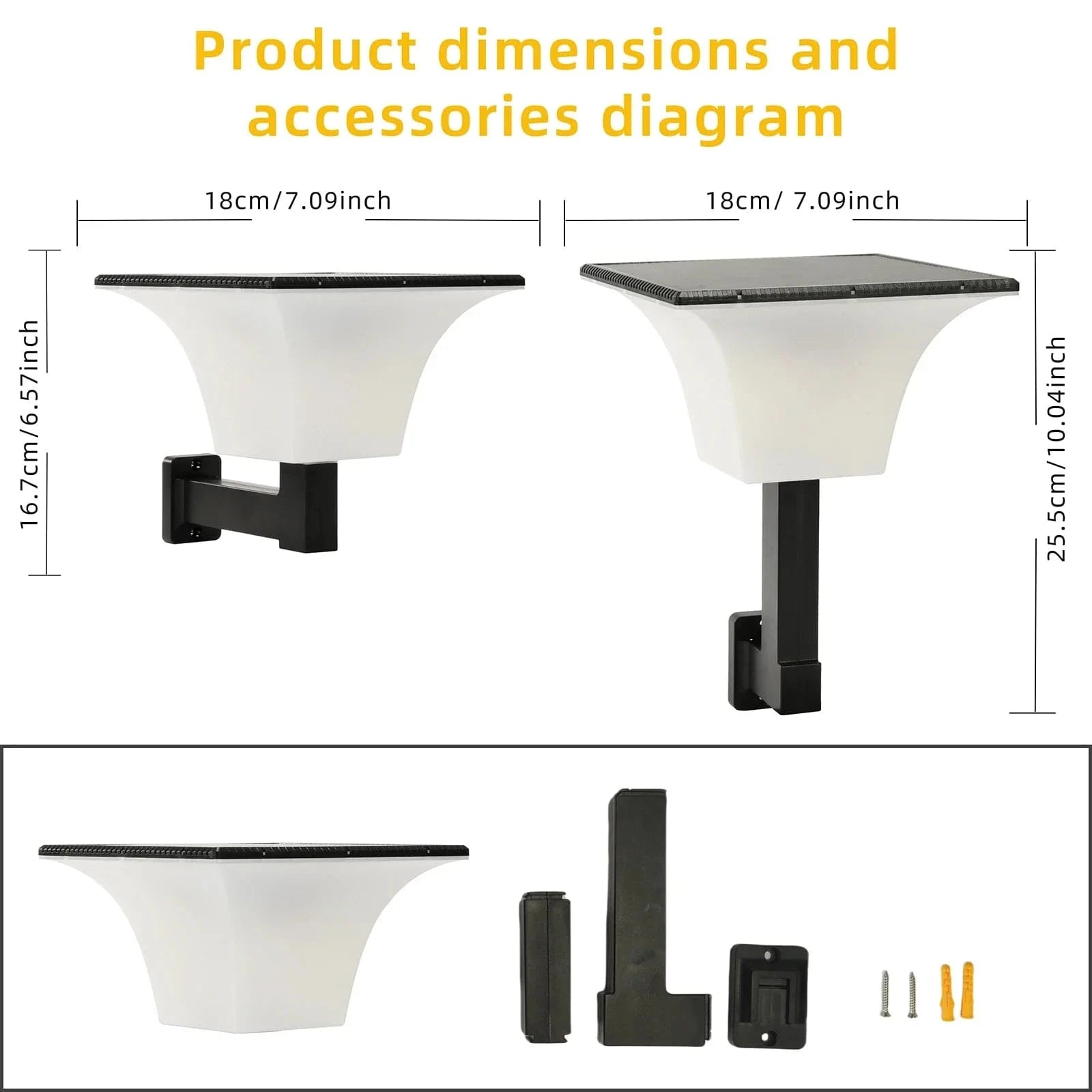 Verthara Solar LED Outdoor Wall Light with Radar Sensor - Waterproof Garden Lighting with Motion Sensor and Auto On/Off