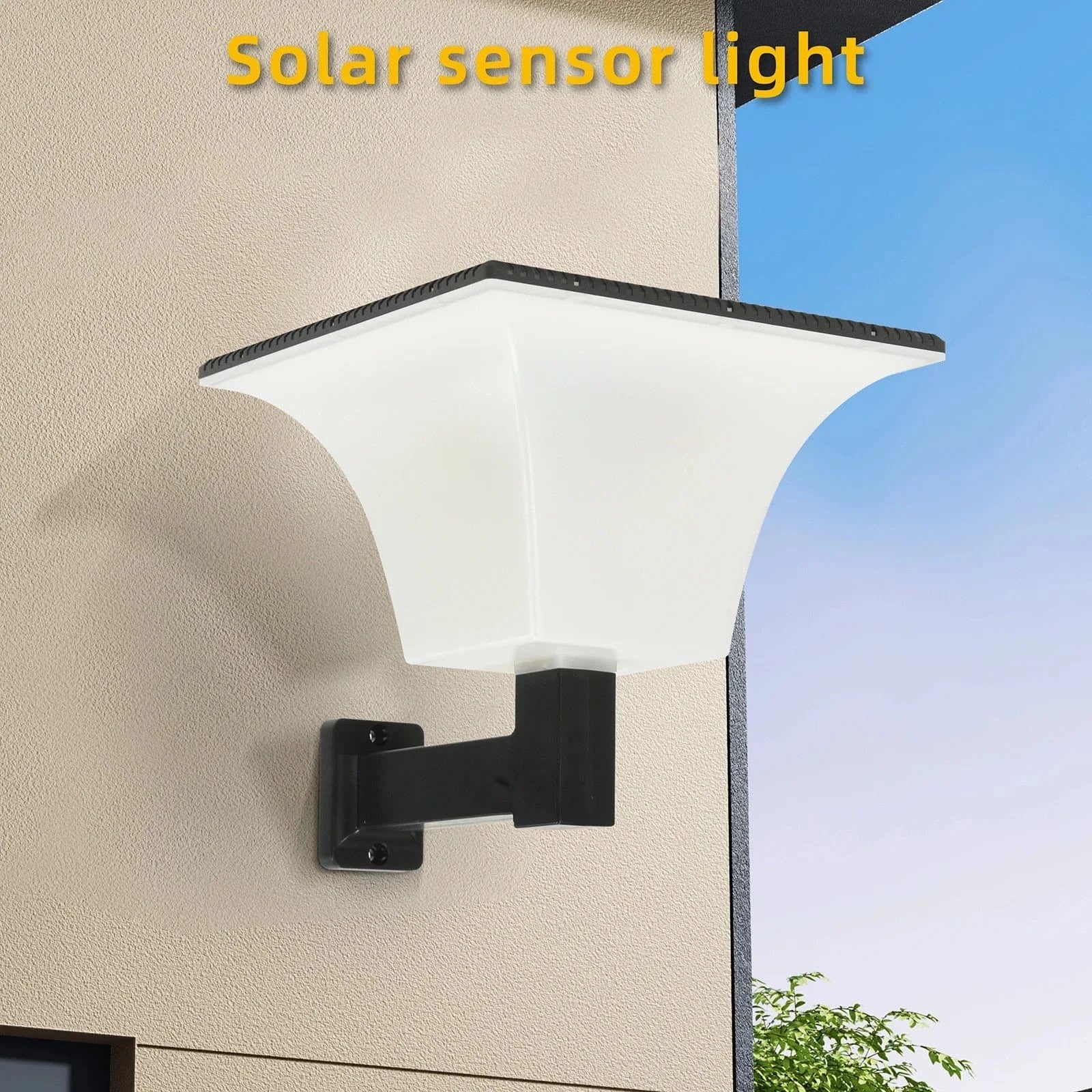 Verthara Solar LED Outdoor Wall Light with Radar Sensor - Waterproof Garden Lighting with Motion Sensor and Auto On/Off