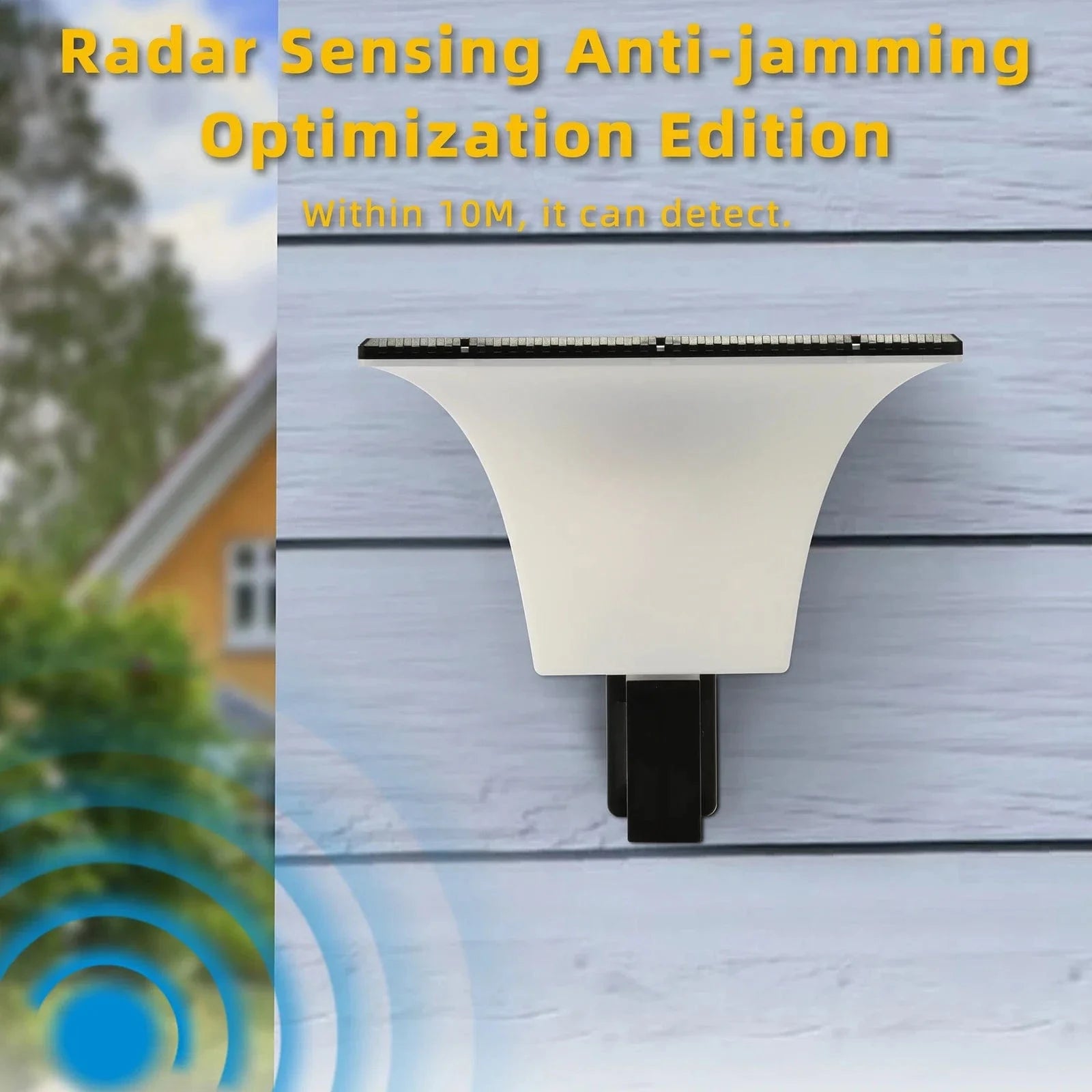 Verthara Solar LED Outdoor Wall Light with Radar Sensor - Waterproof Garden Lighting with Motion Sensor and Auto On/Off