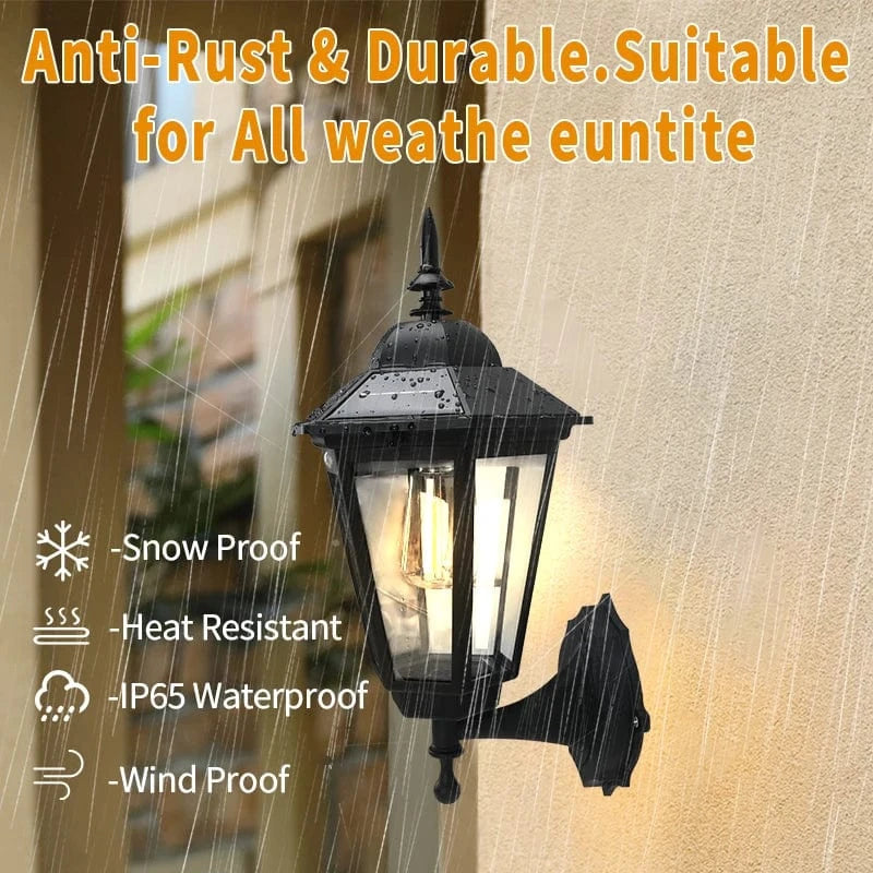 Verthara Solar LED Pathway Lights - Retro Design - Intelligent Light Control - Waterproof - Easy Installation - Two-Colour Options