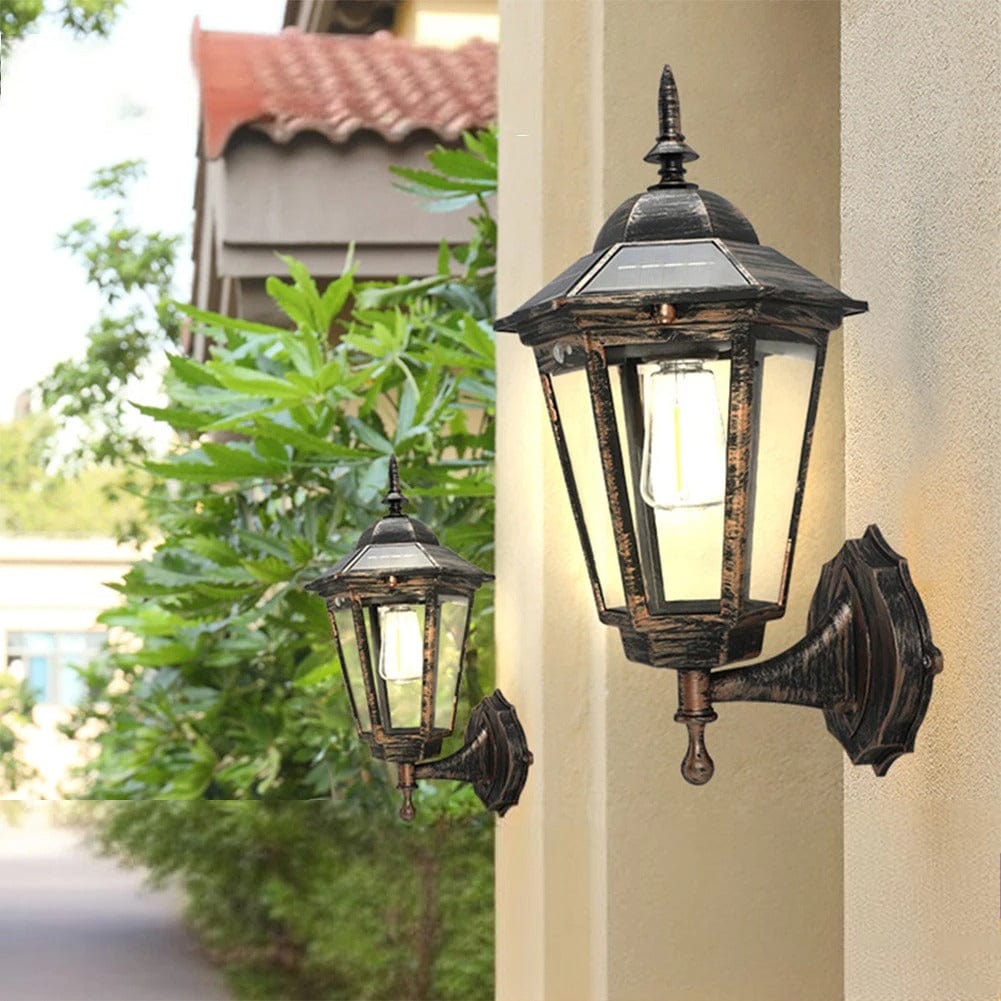 Verthara Solar LED Pathway Lights - Retro Design - Intelligent Light Control - Waterproof - Easy Installation - Two-Colour Options