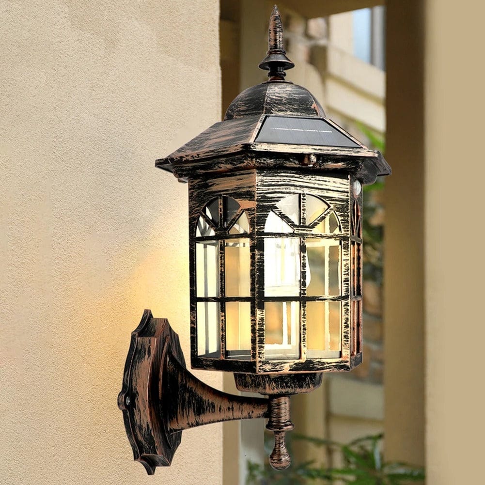 Verthara Solar LED Pathway Lights - Retro Design - Intelligent Light Control - Waterproof - Easy Installation - Two-Colour Options