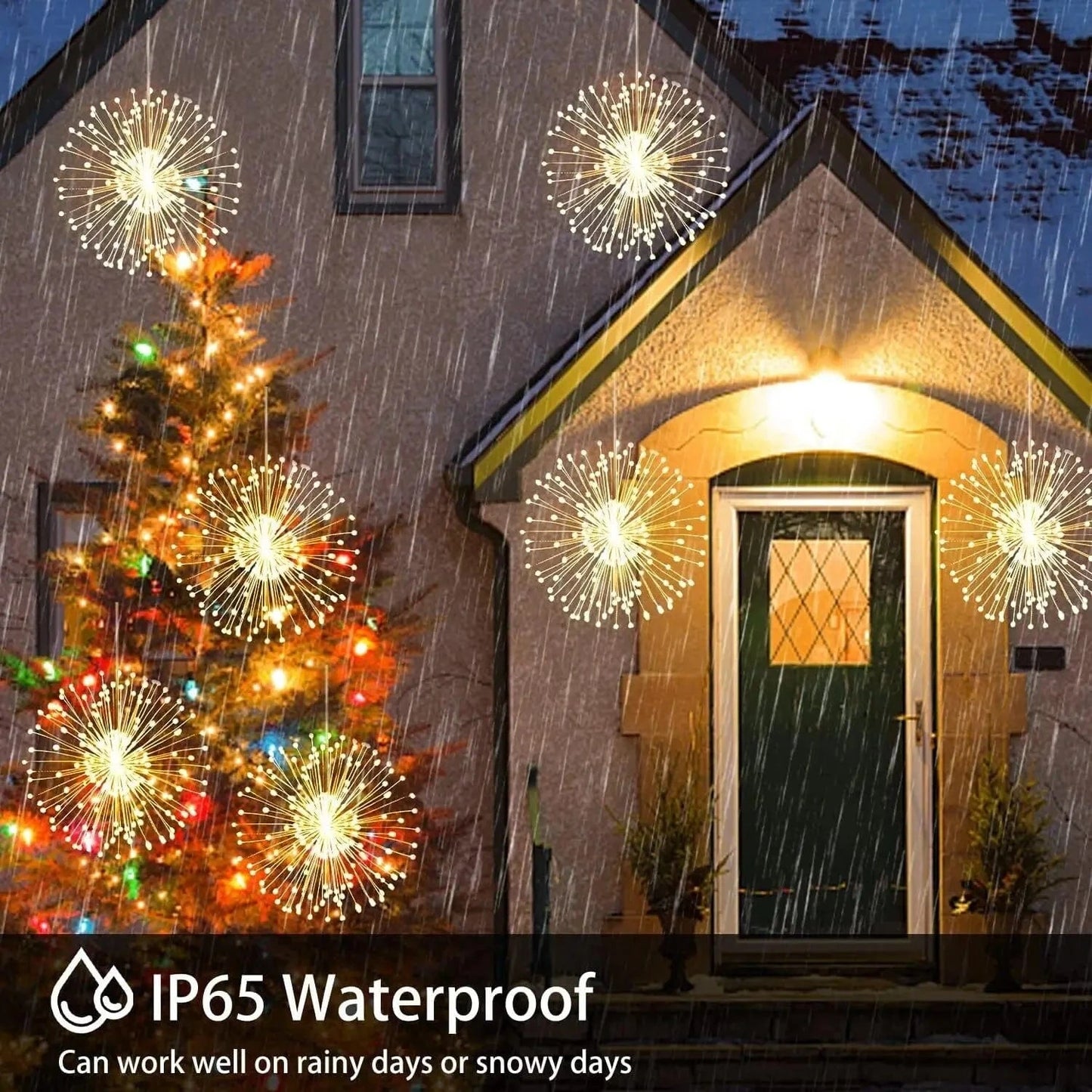 Verthara Solar LED String Lights With Copper Wire – Waterproof - Remote Control - 8 Modes - Decorative Outdoor Fairy Lights - Party - Garden Default