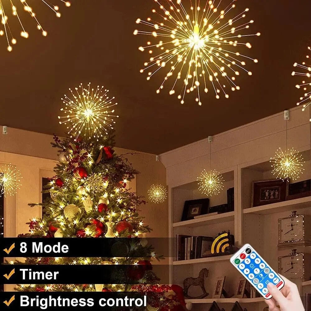 Verthara Solar LED String Lights With Copper Wire – Waterproof - Remote Control - 8 Modes - Decorative Outdoor Fairy Lights - Party - Garden Default