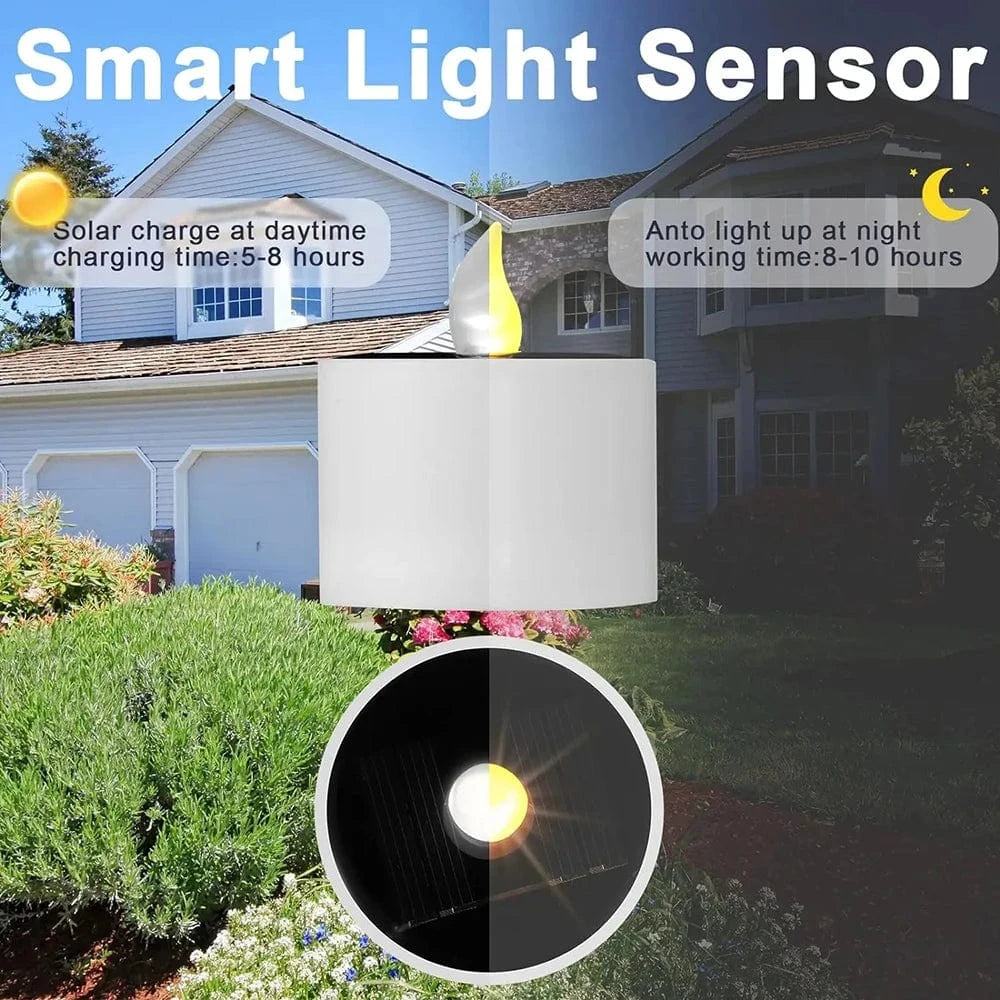 Verthara Solar LED Tea Light Candles – Flameless - Waterproof - Rechargeable - Warm Light - Ideal For Indoor And Outdoor Decor