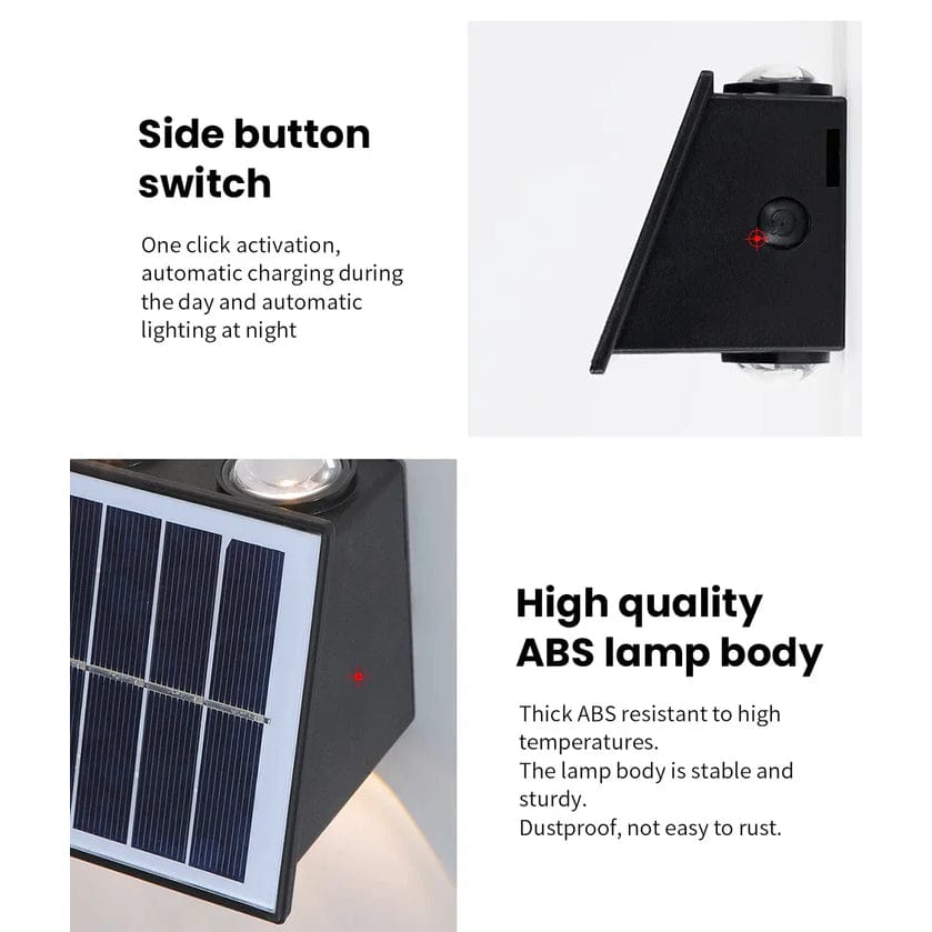 Verthara Solar LED Up and Down Wall Light - 4W to 8W