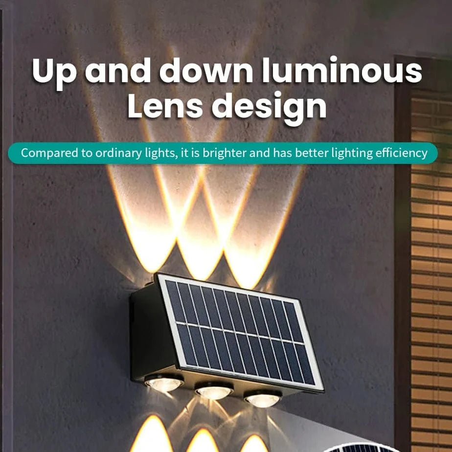 Verthara Solar LED Up and Down Wall Light - 4W to 8W