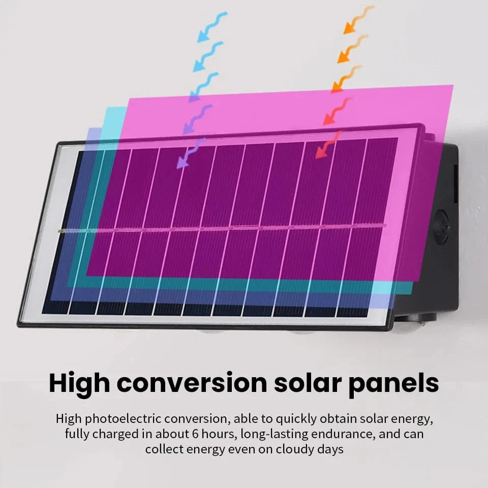 Verthara Solar LED Up and Down Wall Light - 4W to 8W