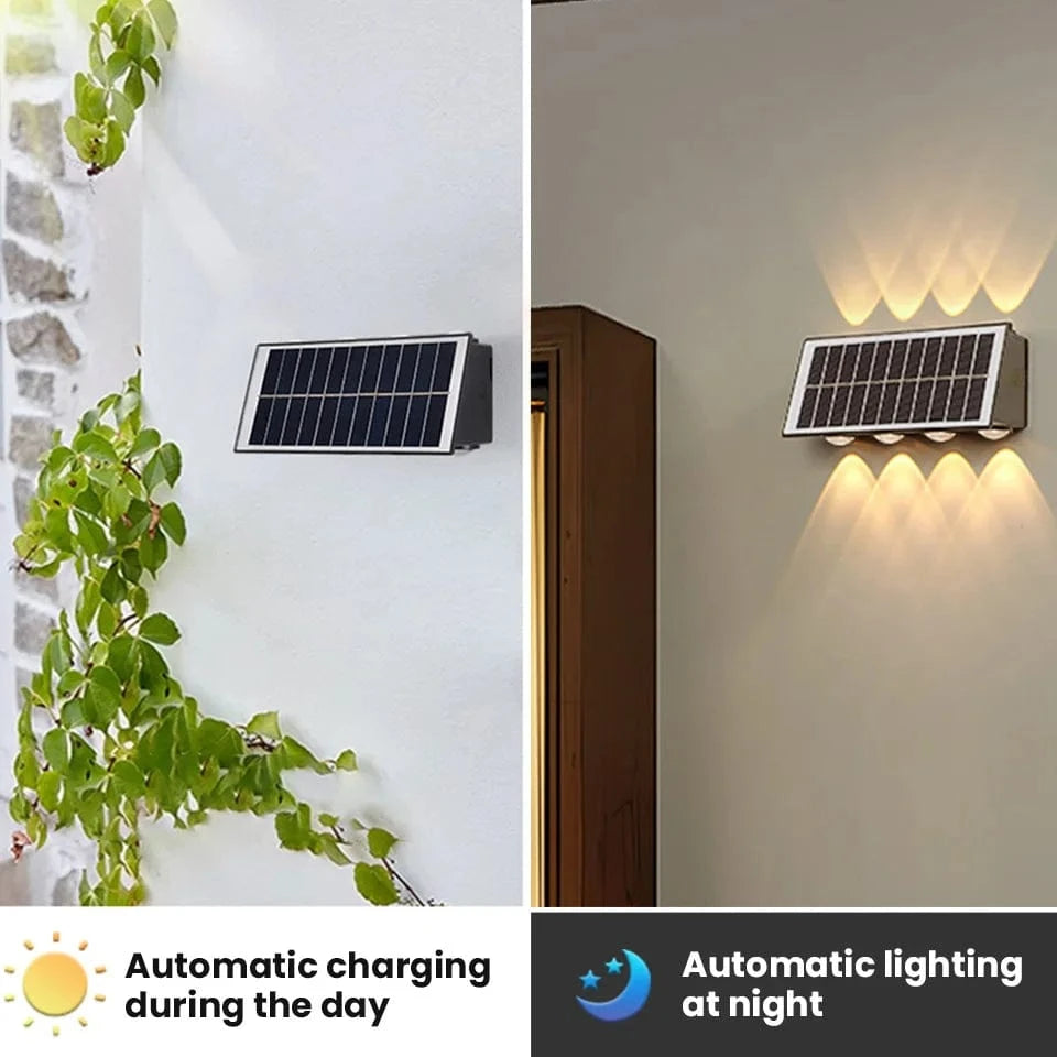 Verthara Solar LED Up and Down Wall Light - 4W to 8W