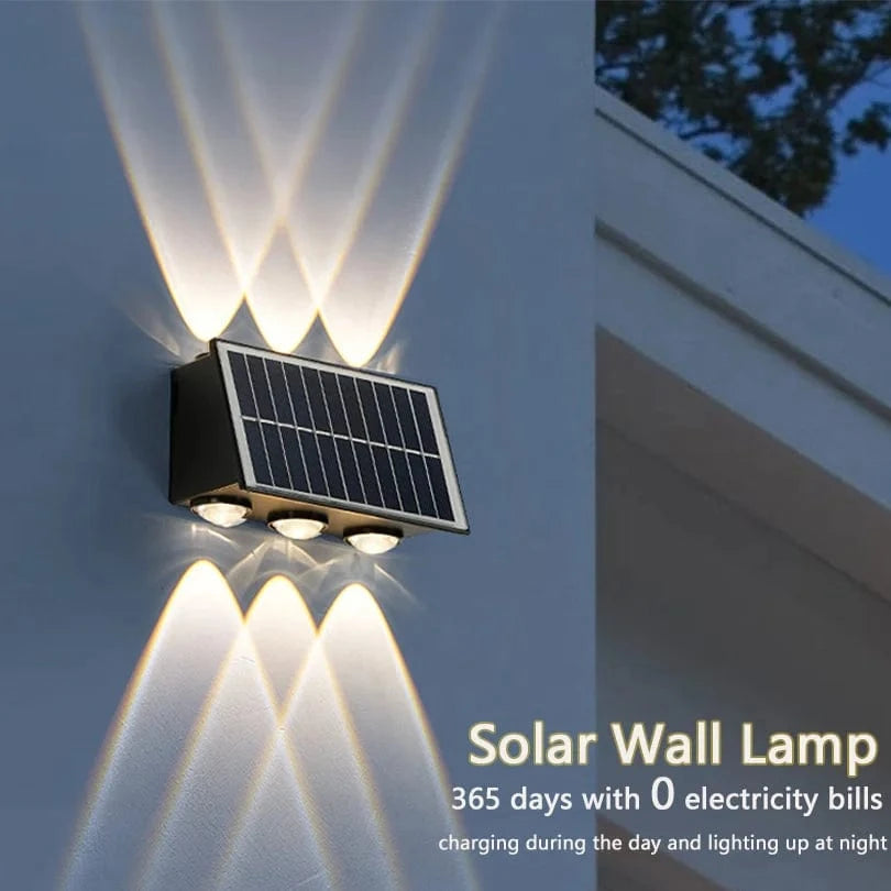 Verthara Solar LED Up and Down Wall Light - 4W to 8W