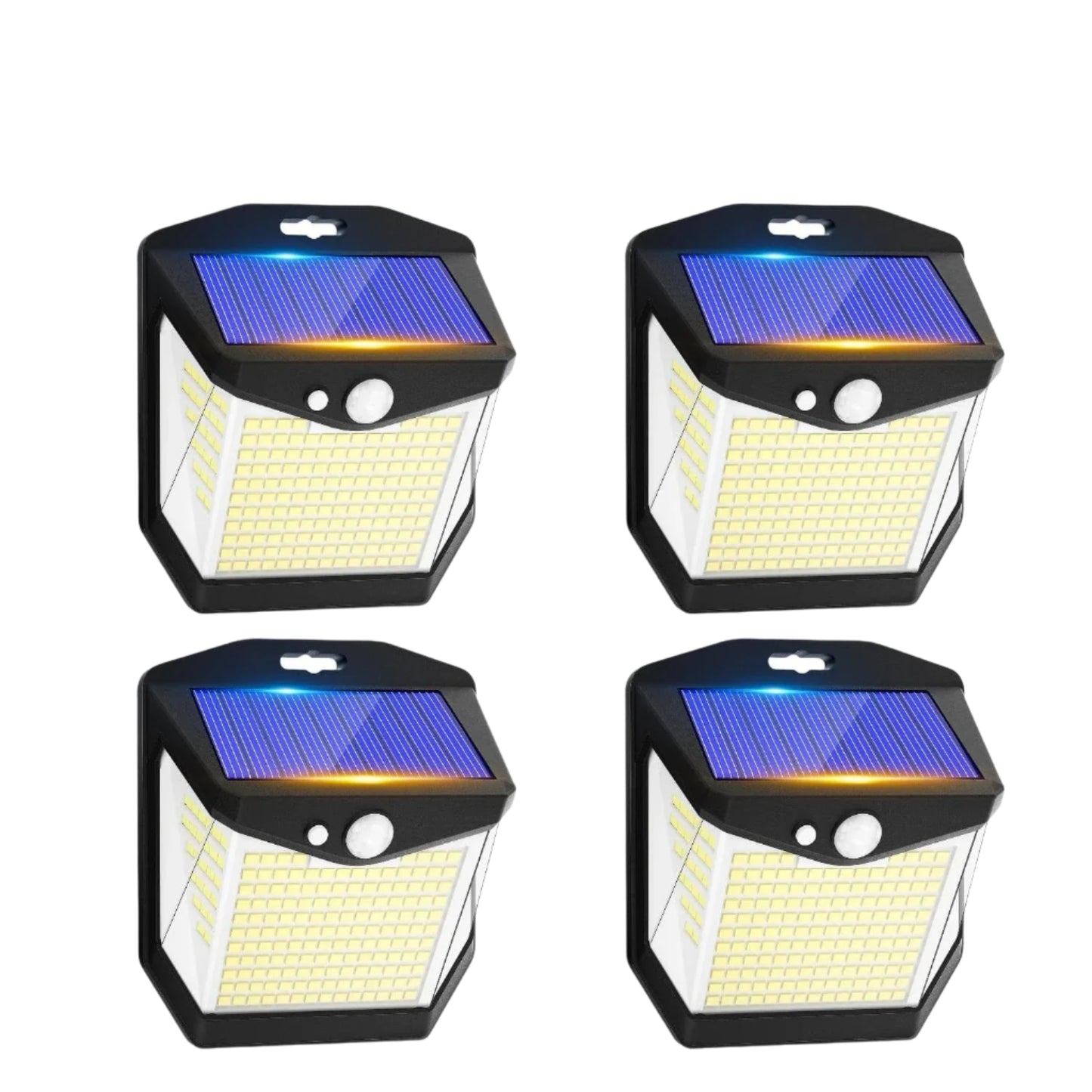 Verthara Solar LED Wall Light With Motion Sensor – Waterproof - 270° Wide Angle - Outdoor Security Lighting - 248 LEDs - 3 Modes 4PCS 248LED