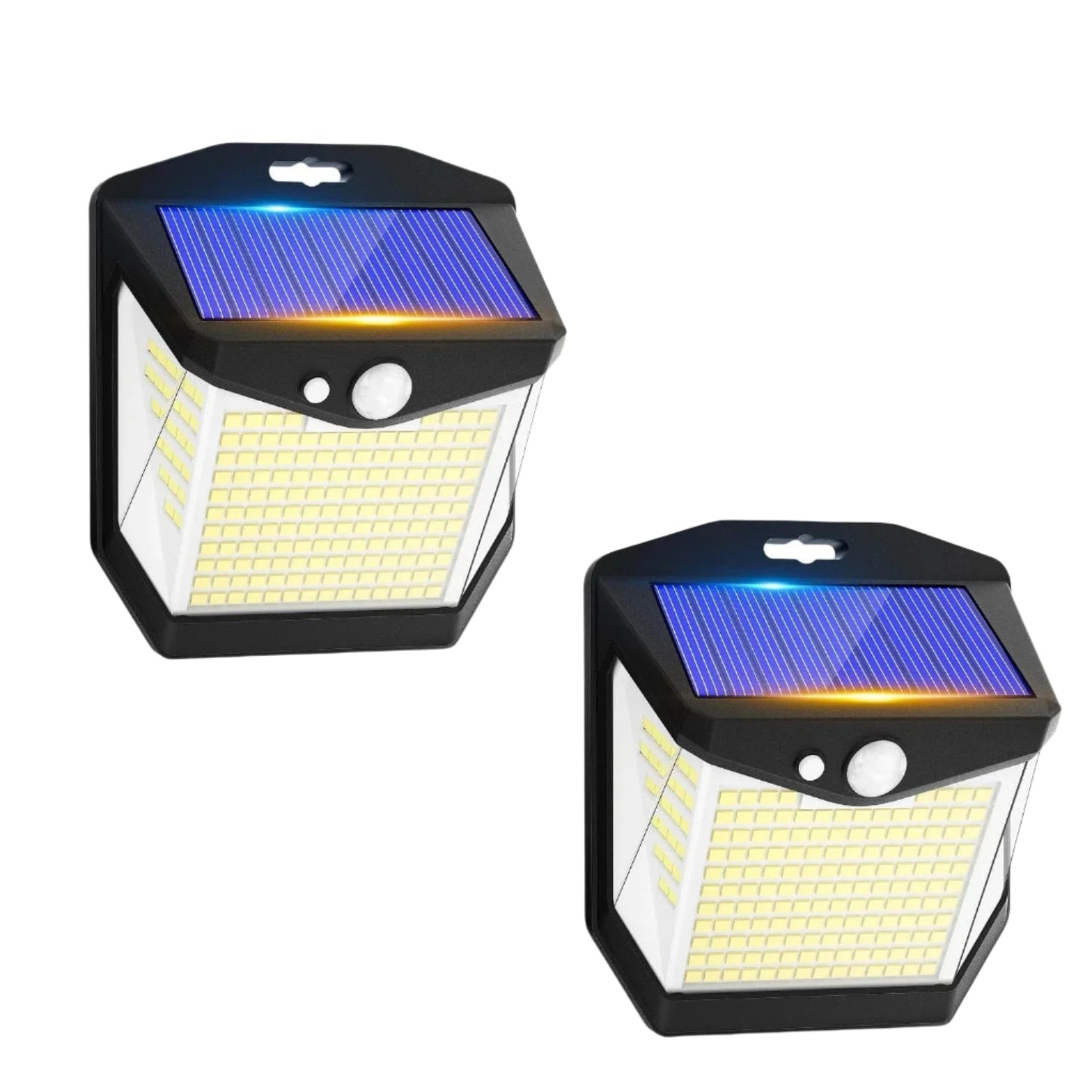 Verthara Solar LED Wall Light With Motion Sensor – Waterproof - 270° Wide Angle - Outdoor Security Lighting - 248 LEDs - 3 Modes 2PCS 248LED