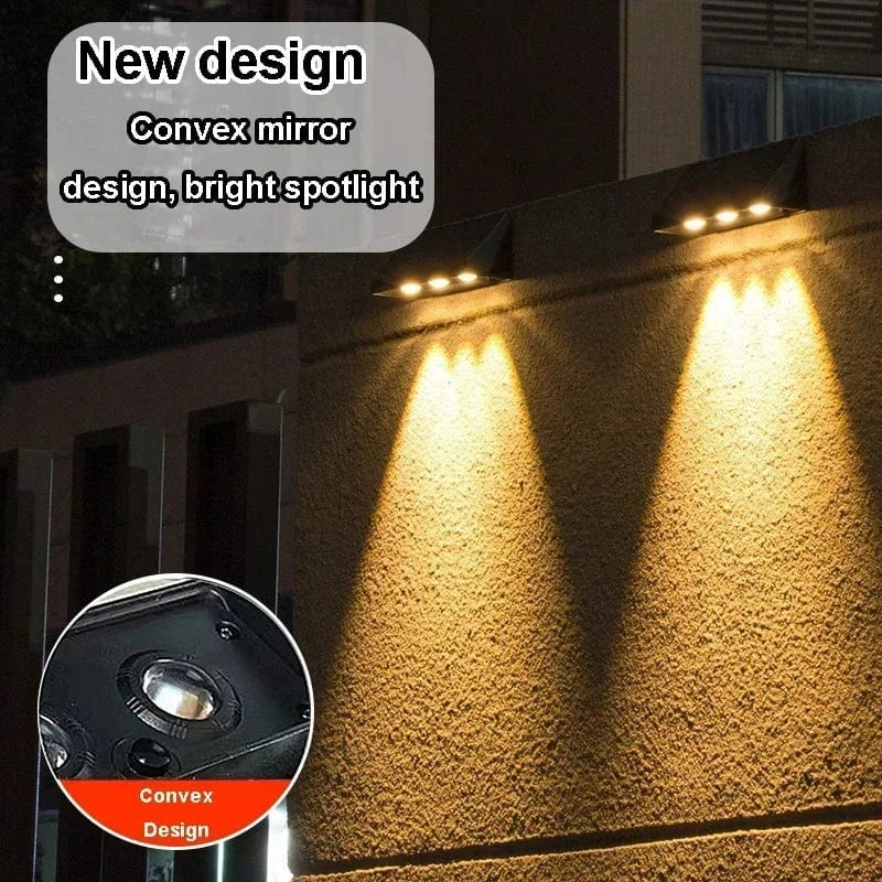 Verthara Solar Outdoor LED Wall Lamp
