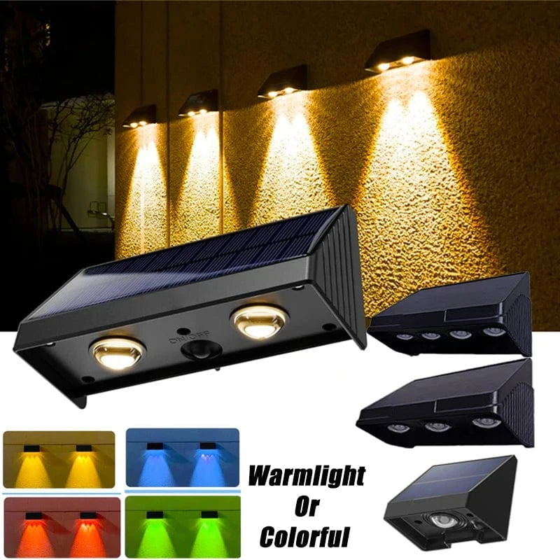 Verthara Solar Outdoor LED Wall Lamp