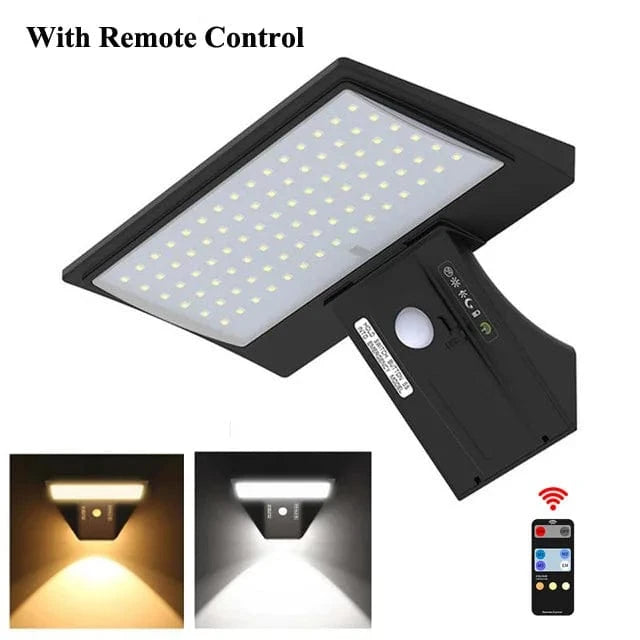 Verthara Solar Outdoor Motion Sensor Wall Light – IP65 Waterproof Garden Spotlight with 4 Lighting Modes Default