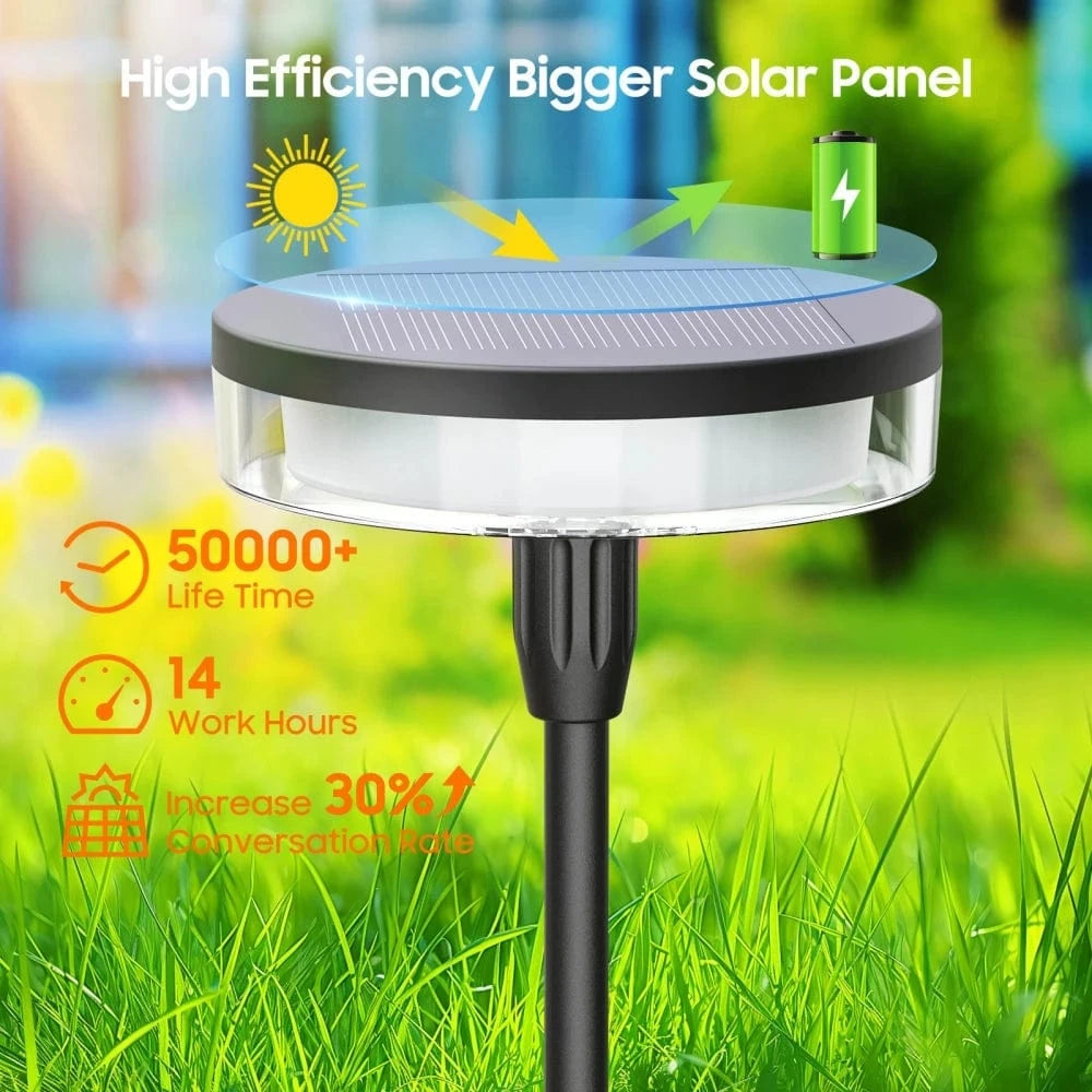 Verthara Solar Pathway Lights – IP65 Waterproof Outdoor Garden Lighting for Walkways and Patios, Durable Solar Footpath Lights Default