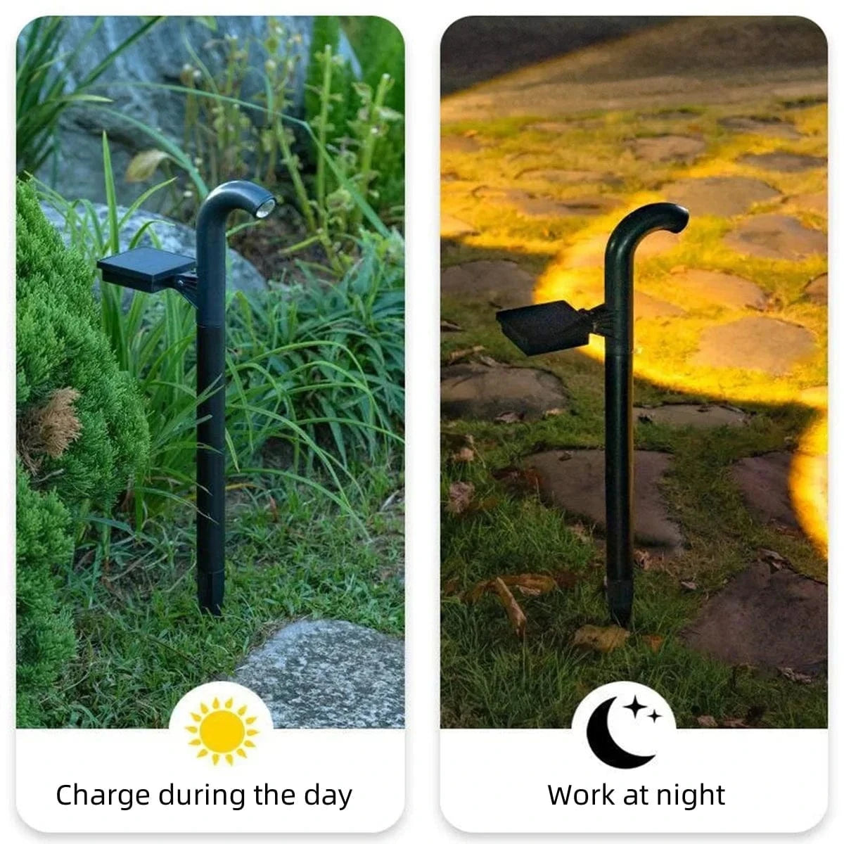 Verthara Solar Pathway Lights – Waterproof Warm White LED Outdoor Path Lights for Garden and Walkway, Eco-Friendly and Easy to Install