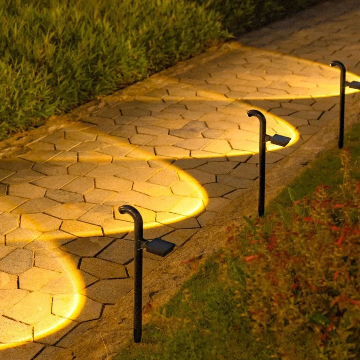 Verthara Solar Pathway Lights – Waterproof Warm White LED Outdoor Path Lights for Garden and Walkway, Eco-Friendly and Easy to Install