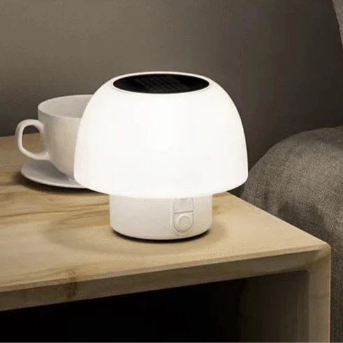 Verthara Solar Portable Table Lamp with 4 Lighting Modes – Waterproof LED Light for Indoor and Outdoor Use Style A