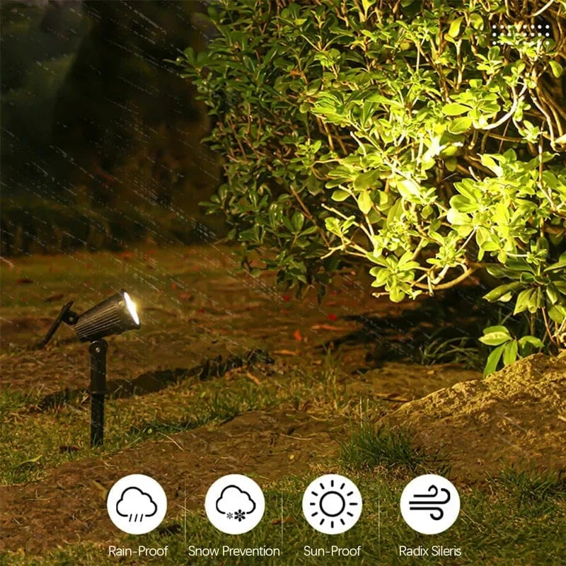 Verthara Solar-Powered LED Garden Spotlight