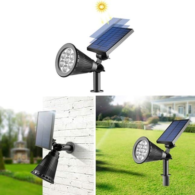 Verthara Solar-Powered LED Garden Spotlight