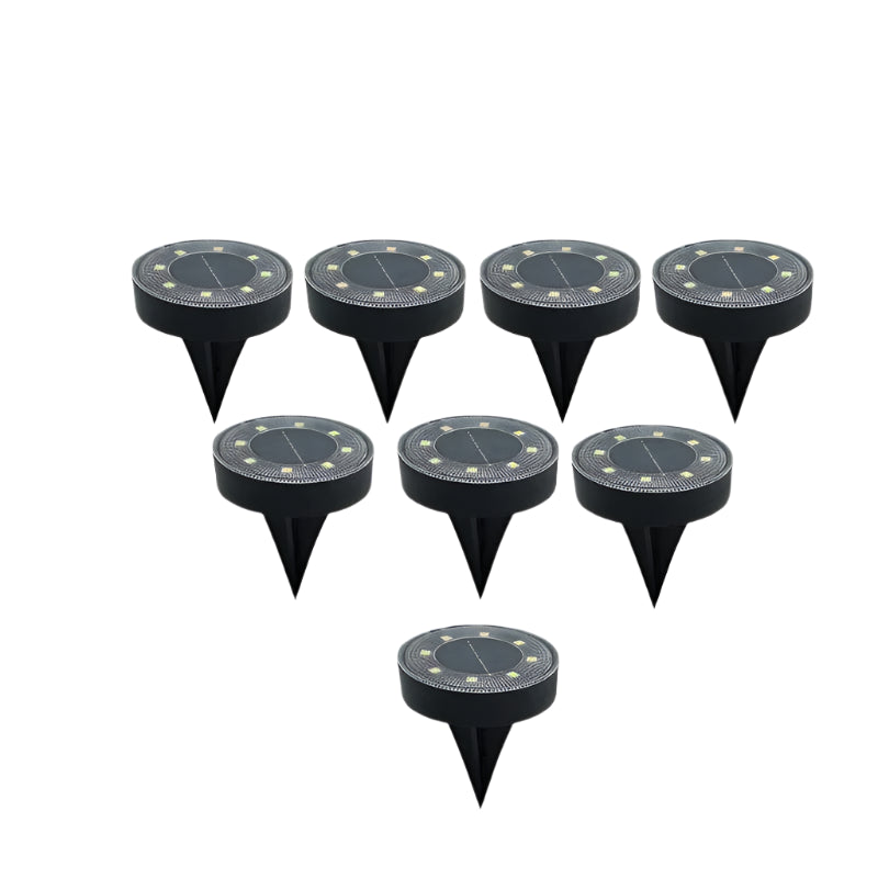 Verthara Solar Powered LED Ground Lights – In-Ground Installation – Waterproof - Durable ABS - Automatic Dusk to Dawn - Ideal for Garden and Pathway white light / 8