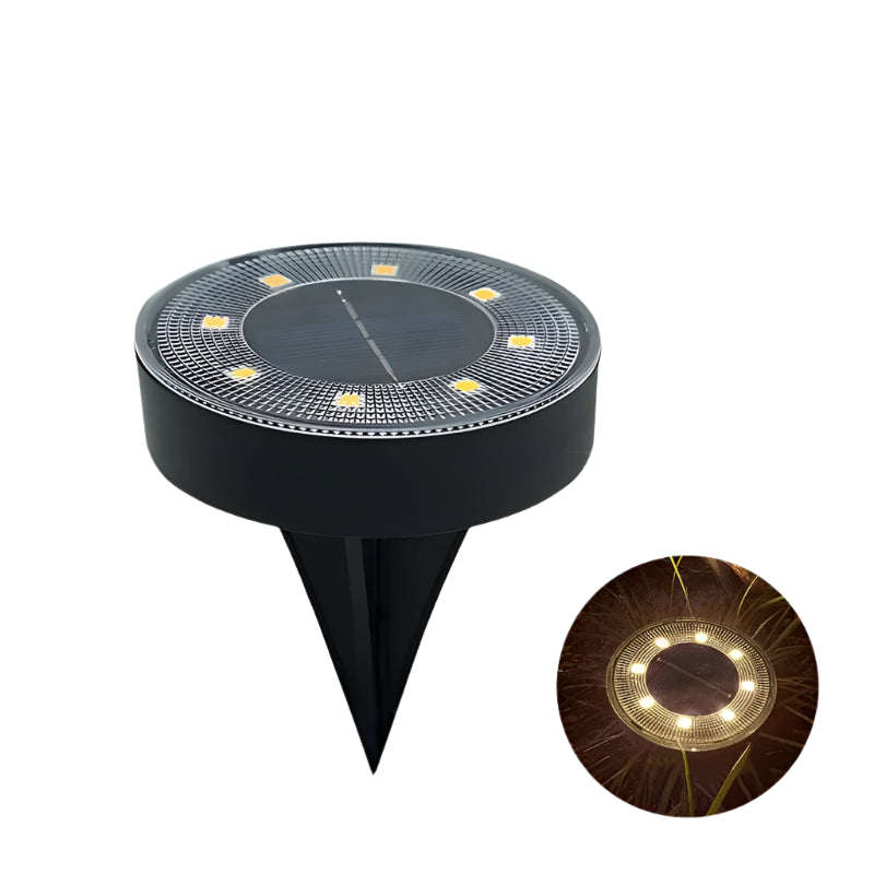 Verthara Solar Powered LED Ground Lights – In-Ground Installation – Waterproof - Durable ABS - Automatic Dusk to Dawn - Ideal for Garden and Pathway warm light / 1