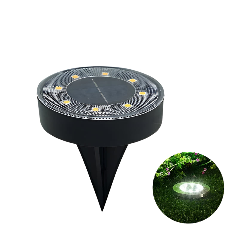 Verthara Solar Powered LED Ground Lights – In-Ground Installation – Waterproof - Durable ABS - Automatic Dusk to Dawn - Ideal for Garden and Pathway white light / 1