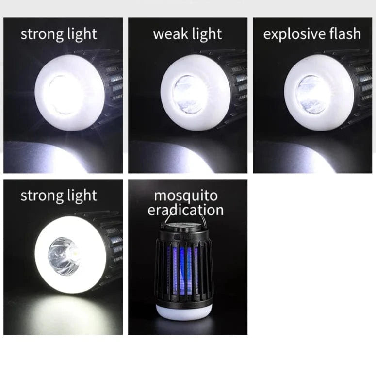 Verthara Solar-Powered Mosquito Bug Zapper Lamp with Light – Indoor and Outdoor Insect Trap, 2000mAh Battery, Energy Efficient Design